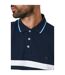 Maine Mens Carter Stripe Polo Shirt (Navy) - UTDH6765