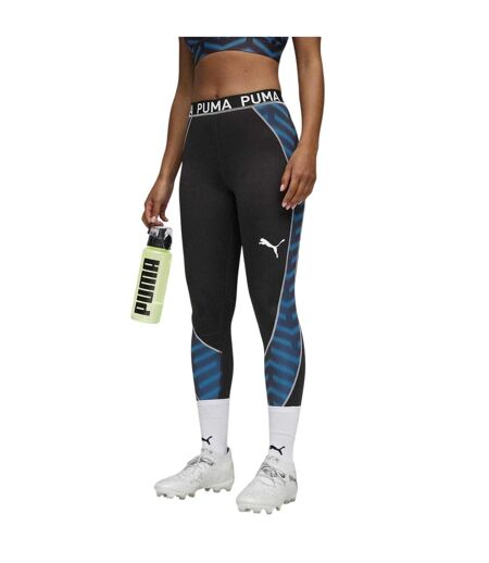 Womens/ladies Blaze Training Tights Navy Orange Puma