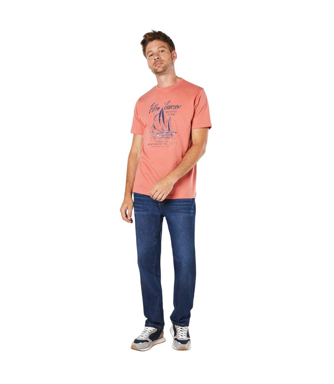 T-shirt palm canyon homme corail Maine-4