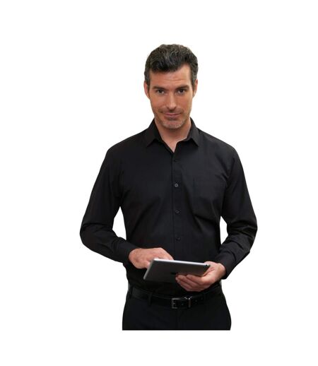Chemise Manches Longues Juno Homme Noir Brook Taverner