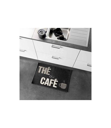 Tapis de Cuisine Breakfast 50x80cm Noir