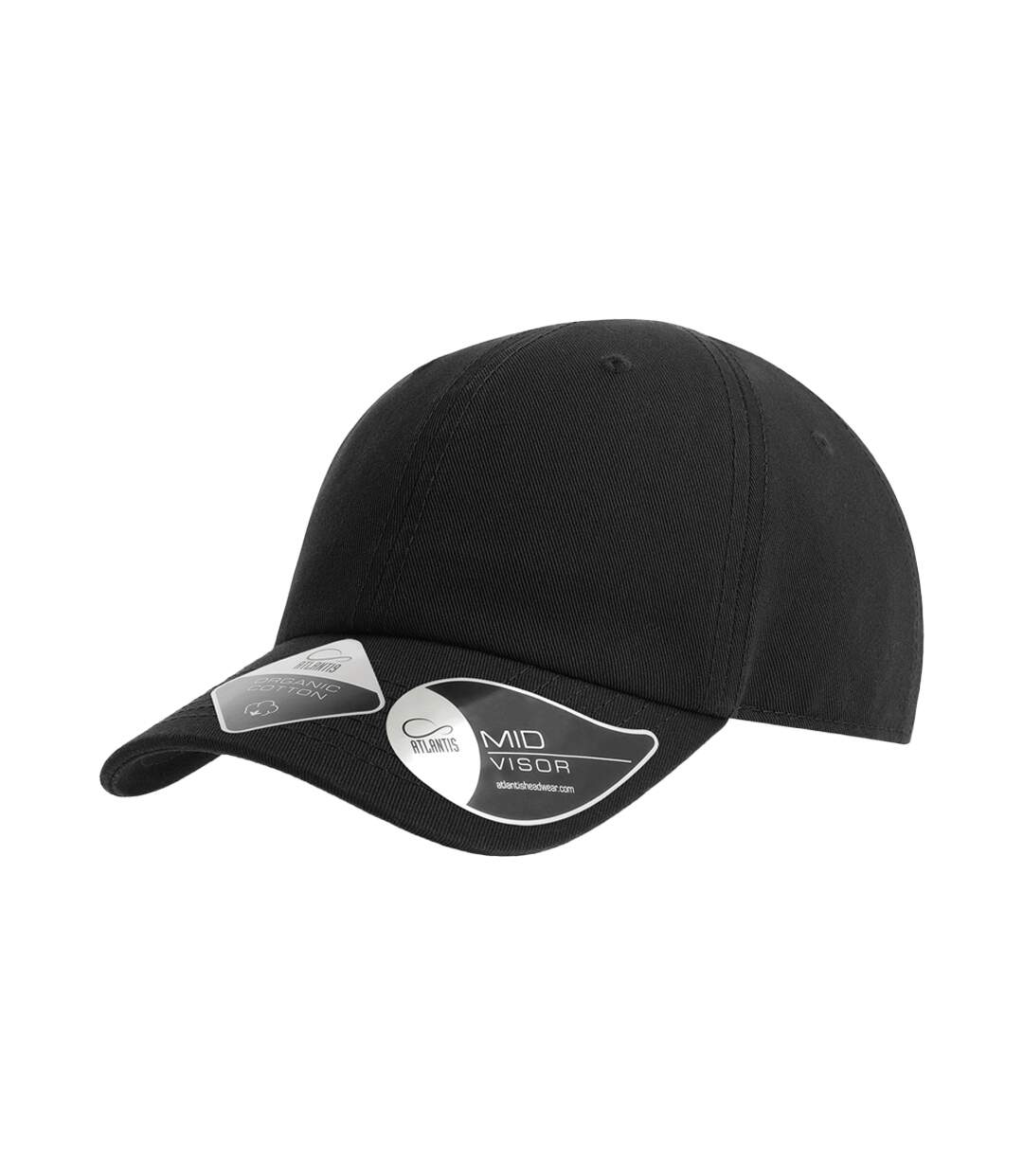 Casquette fraser enfant noir Atlantis Headwear-1