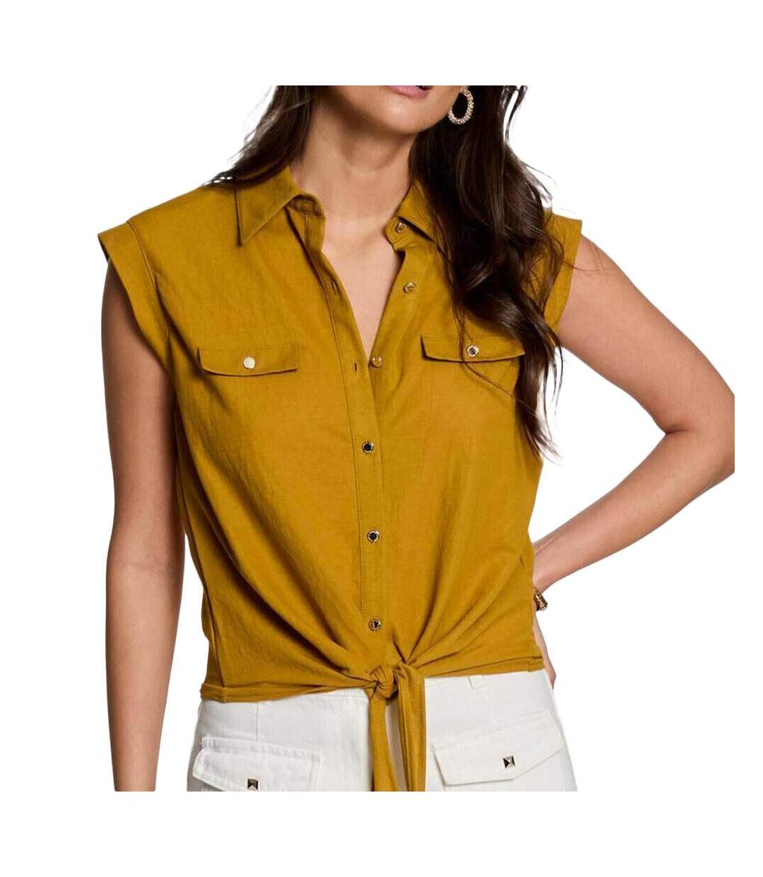 Chemise jaune femme morgan darod-1