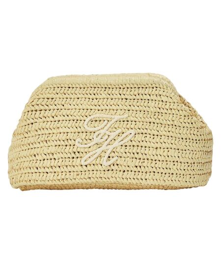 Raffia Clutch Bag One Size Natural Tommy Hilfiger