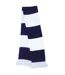 Echarpe Épaisse Thermique Tricotée Homme Taille Unique Blanc Bleu Marine Result-2