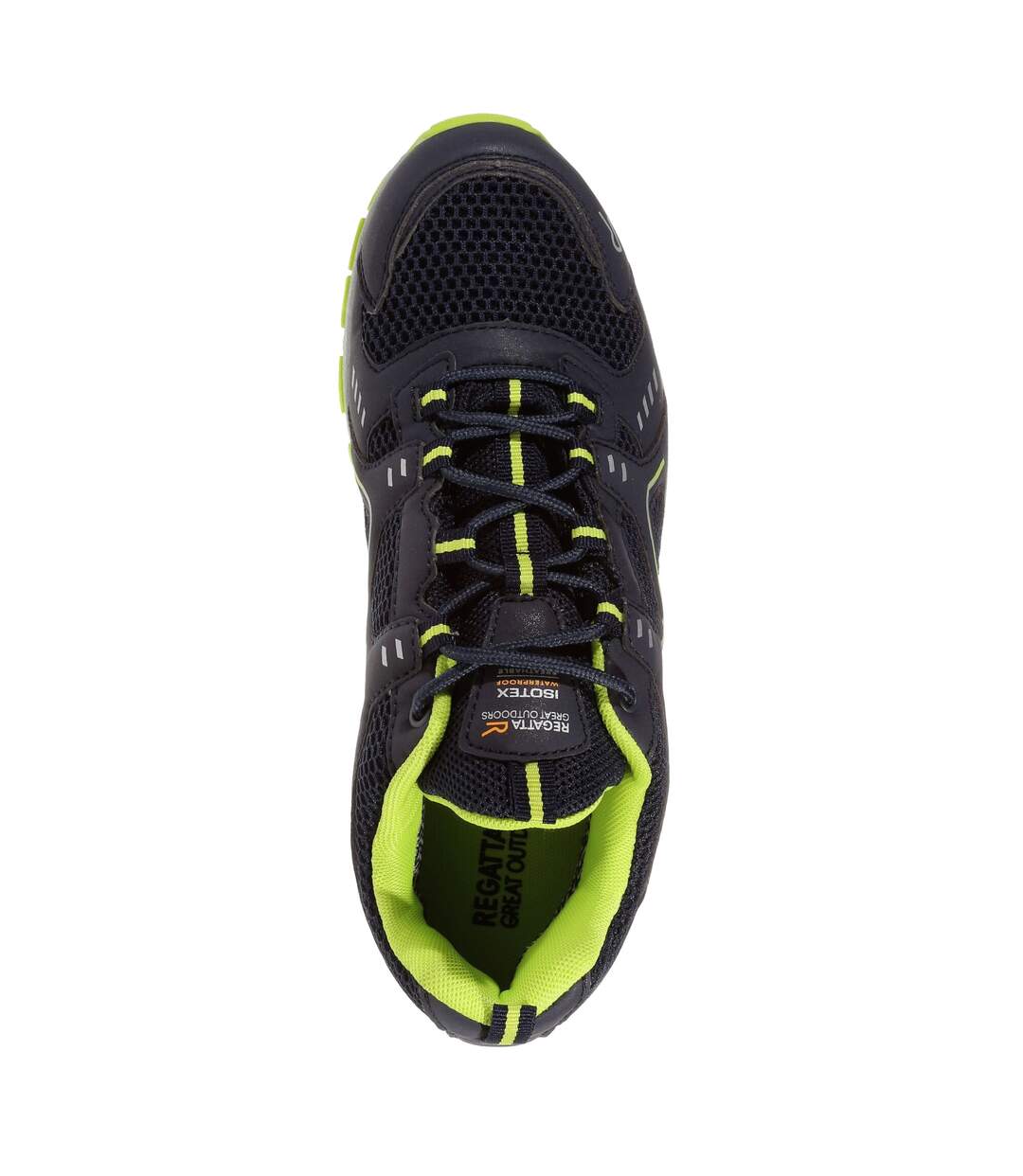 Mens Vendeavour Waterproof Walking Shoes Navy Lime Punch Regatta-4