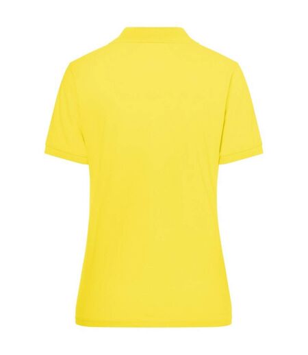 Polo Classic Femme Jaune James And Nicholson