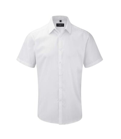 Chemise de travail à manches longues homme blanc Russell