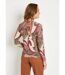 T-shirt court chaud col montant graphique-2