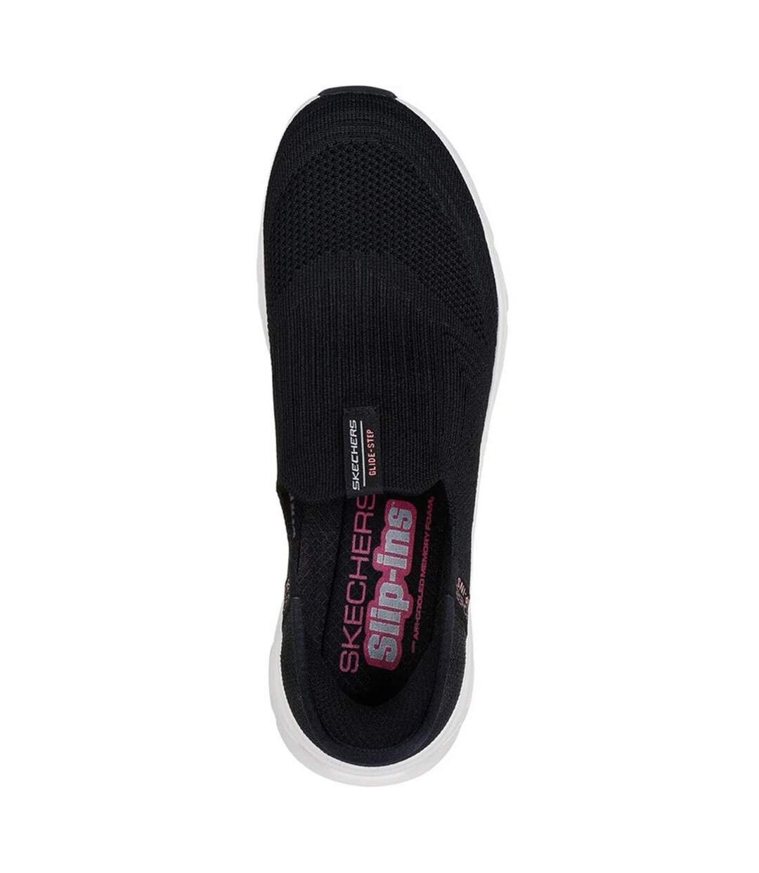 Womens/ladies Glide-step Pro Trainers Black Skechers-4