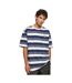 T-shirt Motif/style Rayé Homme Bleu Foncé Vieux Bleu Blanc Pâle Starter Black Label-1