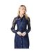 Womens/ladies lace shirt dress navy Principles