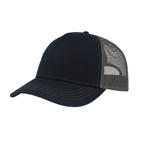 Casquette Trucker Rapper Bleu Marine Gris Foncé Atlantis Headwear