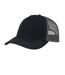 Casquette Trucker Rapper Bleu Marine Gris Foncé Atlantis Headwear-2