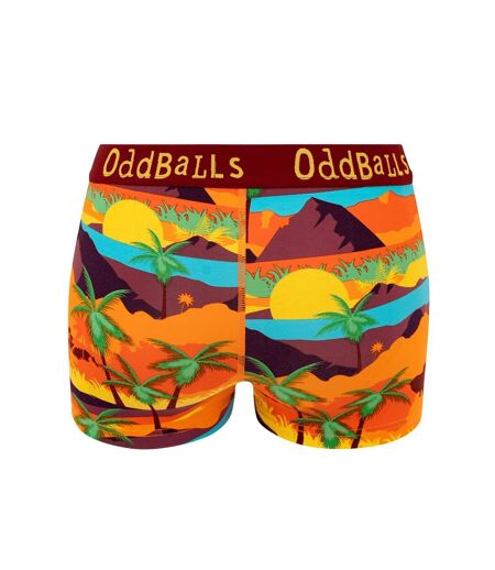 Womens/ladies waikiki boxer shorts multicoloured OddBalls