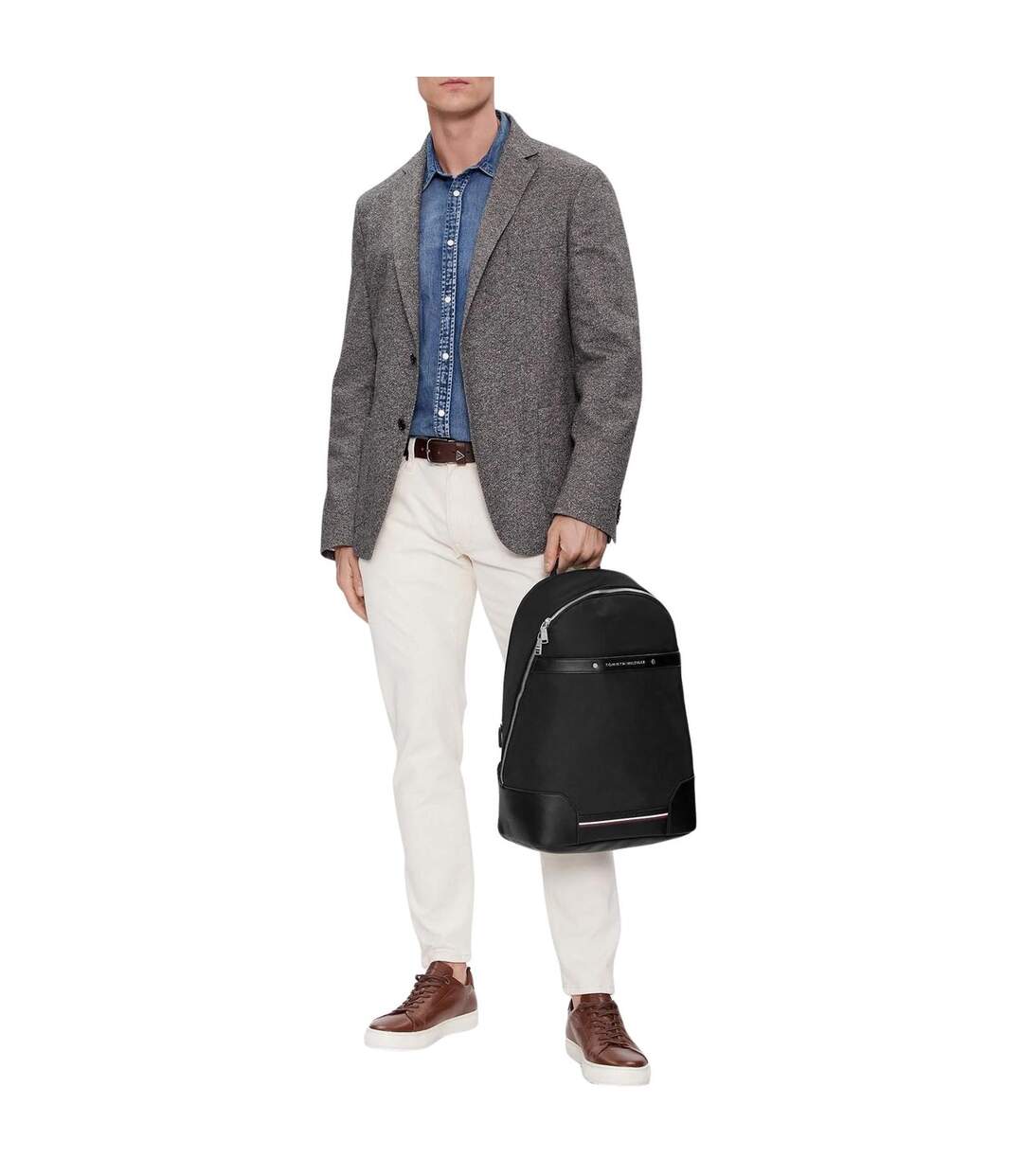 Sac À Dos Motif/style Logo Homme Taille Unique Noir Tommy Hilfiger-4