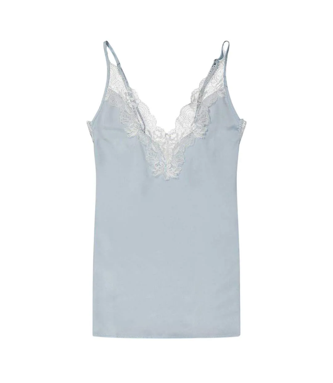 Robe À Bretelles Motif/style Lacets Femme Bleu Clair Bluebella-1