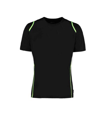 Kustom Kit Mens Gamegear Cooltex T-Shirt (Black/Lime)