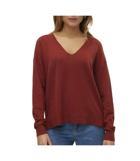 Pull terracotta femme vero moda breezess - m