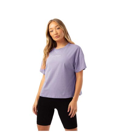 Hype Womens/Ladies Scribble T-Shirt (Lilac) - UTHY9357