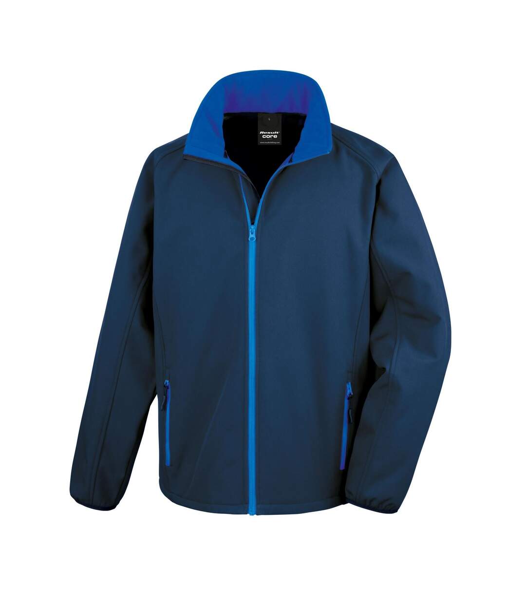 Veste Soft Shell Imprimable Pour Hommes Bleu Marine Result Core-1