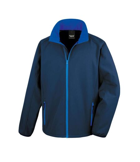 Veste Soft Shell Imprimable Pour Hommes Bleu Marine Result Core