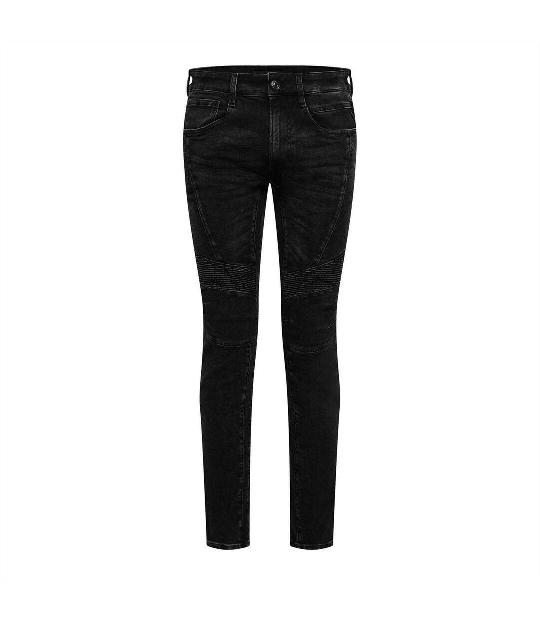 Mens Zaldok Cotton Blend Skinny Jeans Grey Replay-1