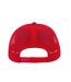 Rapper canvas 5 panel trucker cap dark grey/red Atlantis