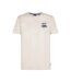 T-Shirt blanc/bleu homme petrol industries classic-1