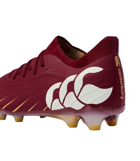 Unisex Adult Speed Falcon Elite Firm Ground Rugby Boots Red Dahlia Canterbury
