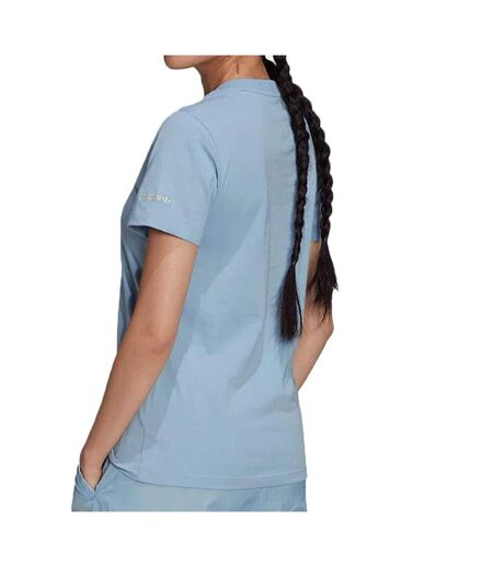 T-shirt Bleu Femme Adidas Tee - 34