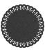 Set de Table Rond à Paillettes Guirlande 38cm Noir-1