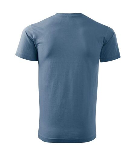 T-shirt Basic Homme Bleu Denim Adler