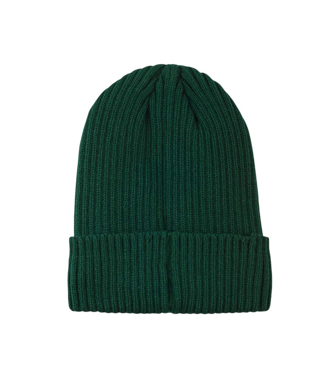 Anvik Knitted Beanie Dark Green MidOcean-2