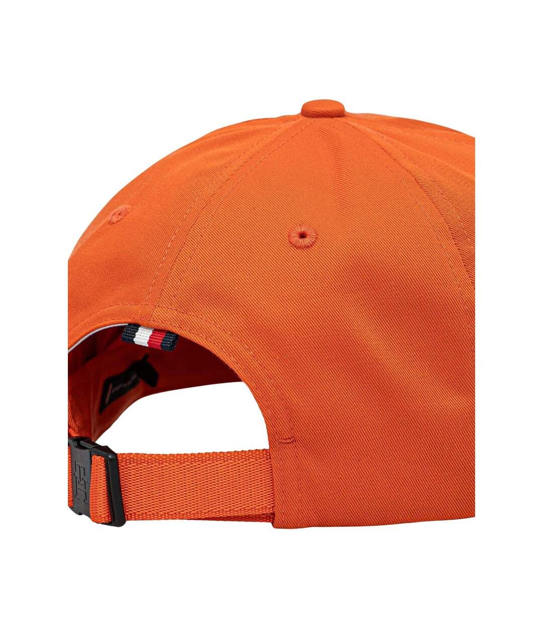 Mens Embroidered Logo Cotton Baseball Cap Orange Tommy Hilfiger-4