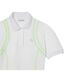 Womens/ladies Neon Tape Polo Shirt Dress White Lacoste-2