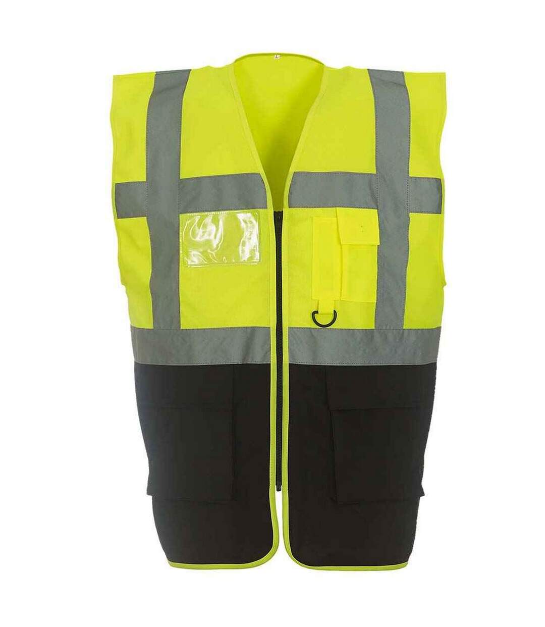 Unisex Adult Executive Hi-vis Waistcoat Yellow Black Yoko-1