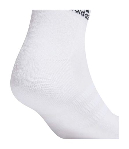 Pack Of 3  Womens/ladies Ankle Socks  White Adidas