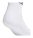 Pack Of 3  Womens/ladies Ankle Socks  White Adidas-4