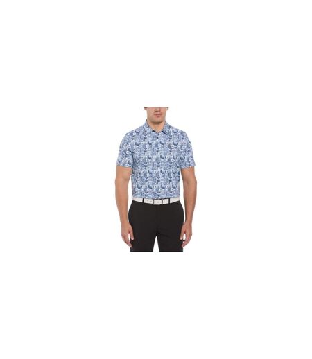 Chemise Manches Courtes Golf Motif/style Fantaisie Homme Bleu Foncé Original Penguin
