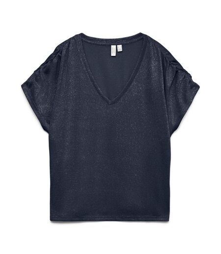 T-Shirt marine femme vero moda golda