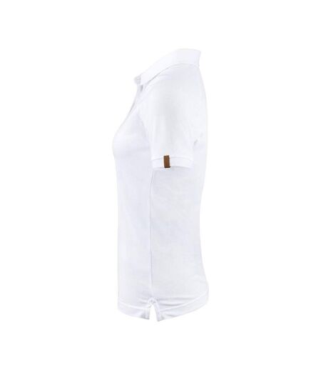 Womens/ladies Brookings Polo Shirt White Harvest