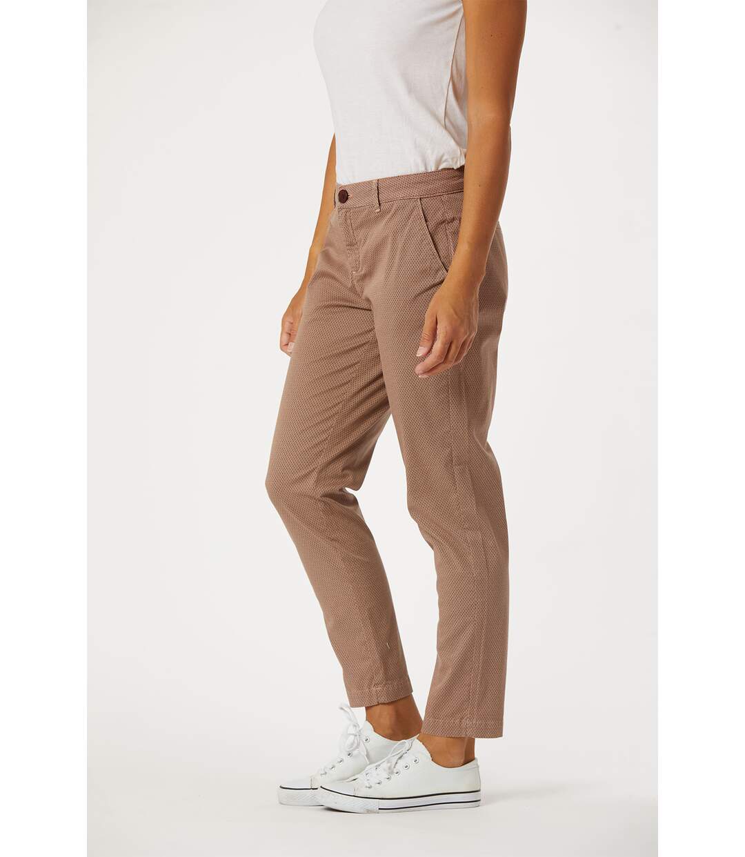 Pantalon coton chino fit JANNY