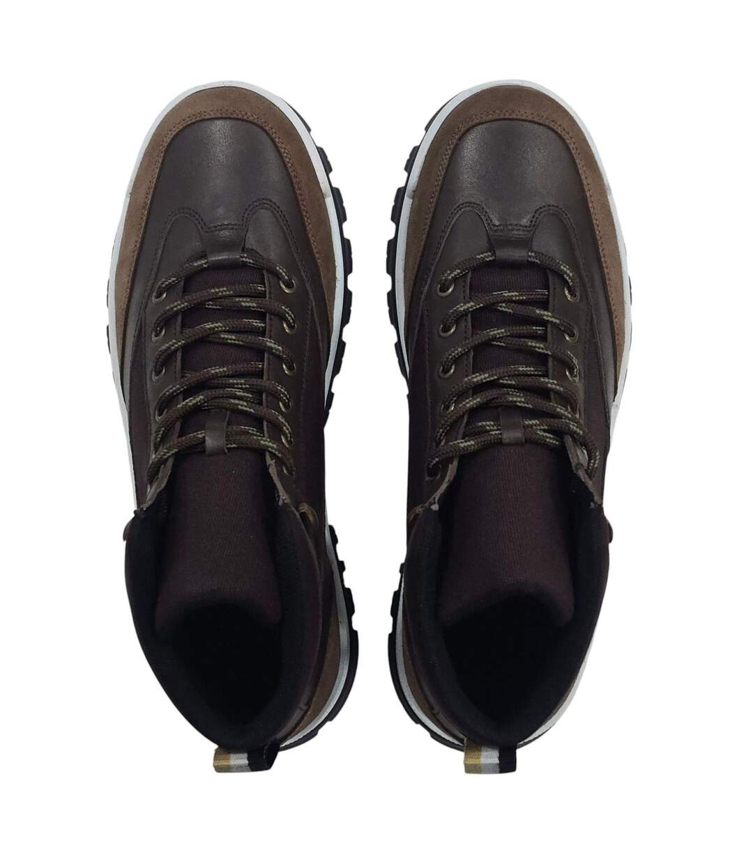 Mens Jason Leather Hiking Boots Brown Firetrap-4