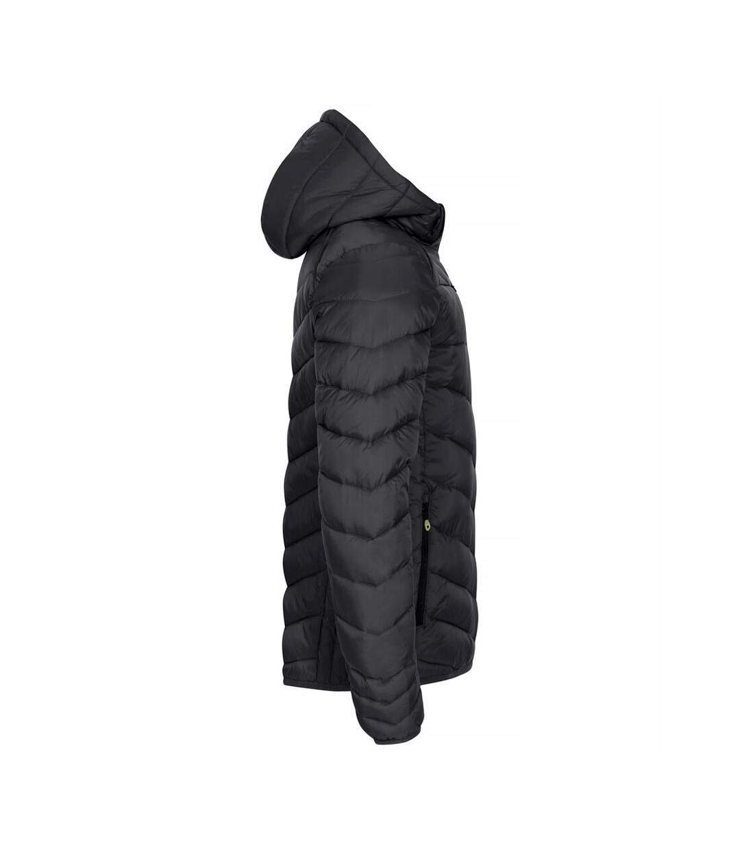 Mens Idaho Padded Jacket Black Clique-4