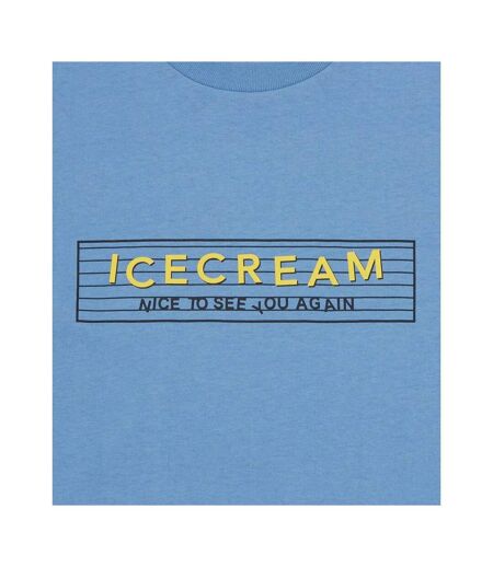 T-shirt Motif/style Imprimé Graphique Homme Bleu Clair ICECREAM