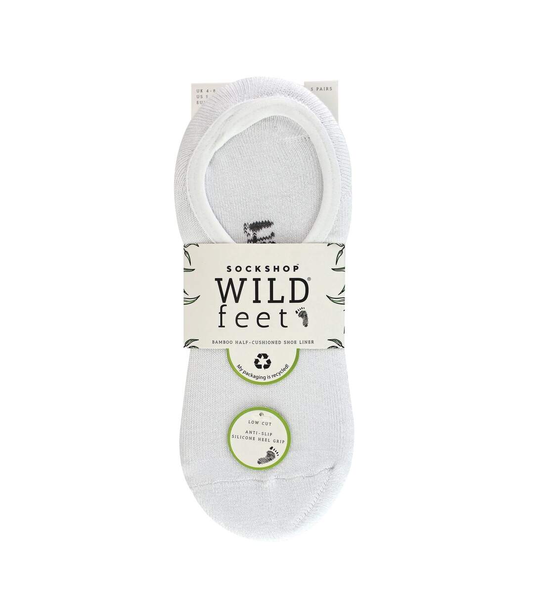 Lot de 2 paires de chaussettes basses coussinées pour femmes-2