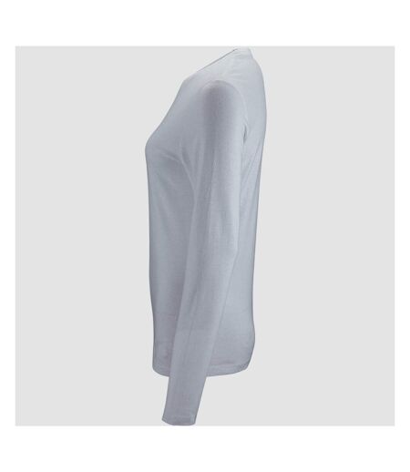 SOLS Womens/Ladies Imperial Long Sleeve T-Shirt (White)