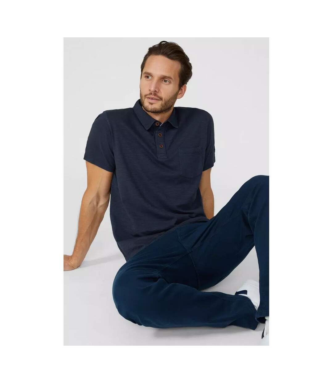 Mantaray Mens Vintage Polo Shirt (Ink)