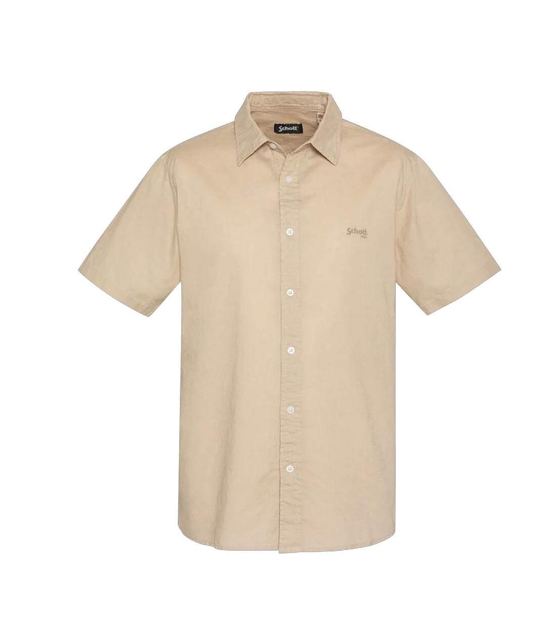 Chemise beige homme schott shromc - 3xl-1